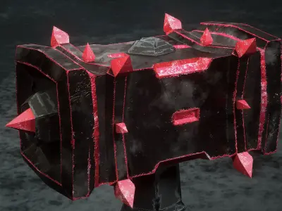 Fantasy Hammer Free low-poly 3D model