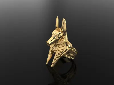 Annubis ring 3D print model purchase