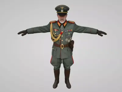  German soldier 3D model 3D model