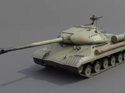 IS-3 Heavy tank Low-poly 3D model
