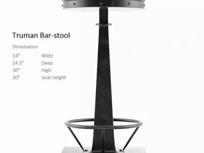 Truman Barstool 3D model