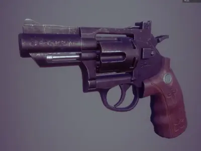 revolver 3D model 16