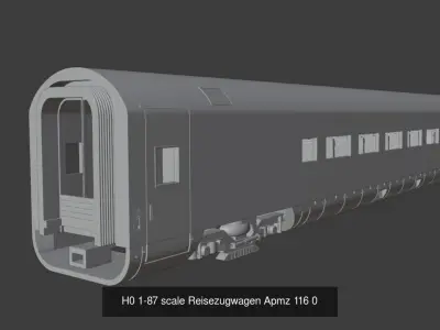 Metropolitan ICE train set 3D Model Pack