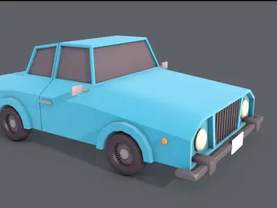 low poly car Free low-poly 3D model by saebgh from CGTrader