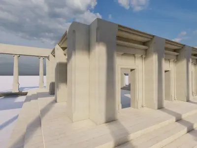 Parthenon-Historical Greek Temple 3D model get