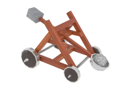 Catapult Low-poly 3D model order