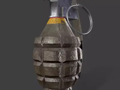 Mk 2 Grenade Low-poly 3D model buy