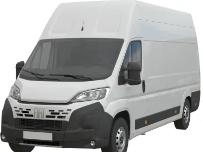 2024 FIAT DUCATO XLWB Detailed interior 3D model