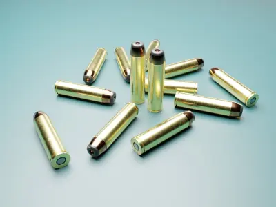 Old revolver style bullet 3D model