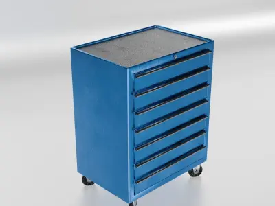 workshop drawer Low-poly 3D model