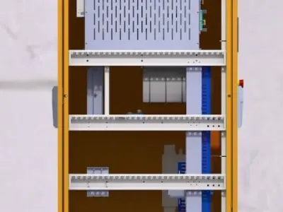 APF100 three-phase four-wire power supply system 3D model