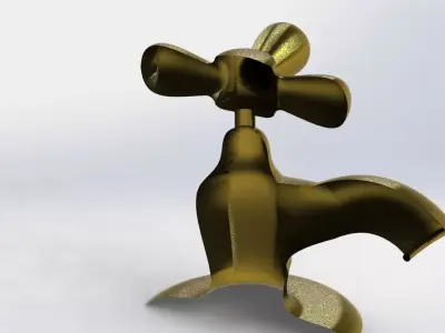 Water Tap Fitting 3D model