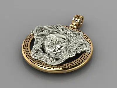  gargon jellyfish pendant p0014 3D print model