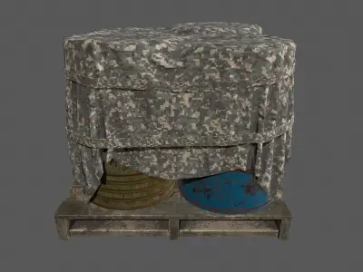Military Material Low-poly 3D model buy