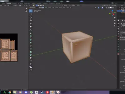 stylized box for maybe horror game or not Low-poly 3D model