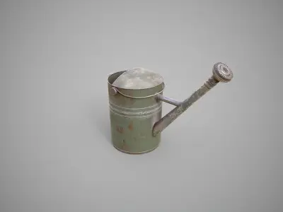 Old Watering Can Low-poly 3D model purchase