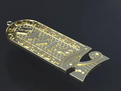 Egyptian-style pendants 3D print or CNC model  3D print model