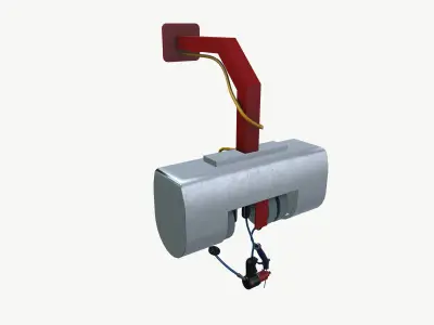 Pneumatic hanger 3D model