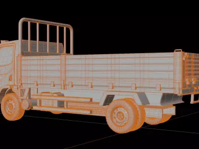 Mercedes Benz Accelo Flatbed  3D model