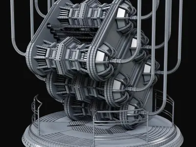 GENERATOR futuristic machine 3D model