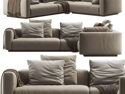 Flexform Lario Sofa 3D model