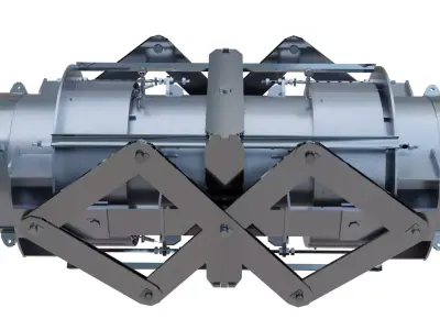 Heavy-Duty Pipeline Expansion Bellows 3D model