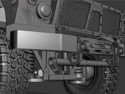 M-ATV military vehicle 3D model