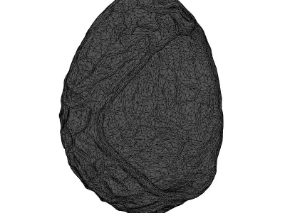Mysterious Iridescent SciFi Egg 3D model