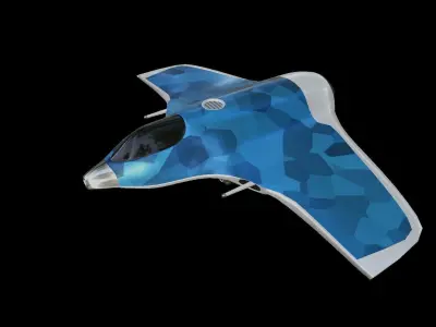 Sci-Fi Military Spaceship - Drifter G155 3D print model