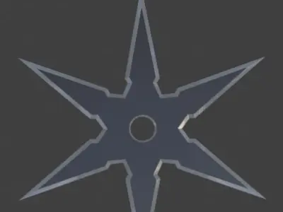 Shurikens- Low-Poly Low-poly 3D model