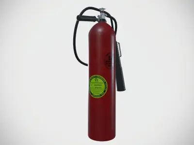 CO2 Fire Extinguisher 3D model purchase