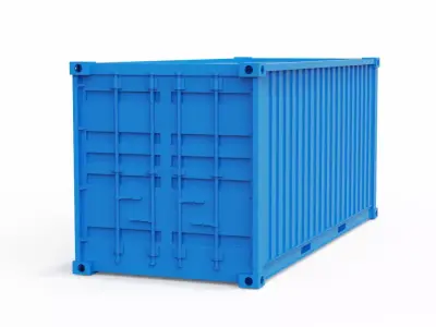 Container 3D shipping 3D model