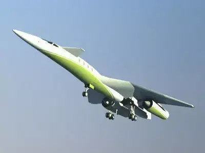 QSST Supersonic Business Jet 3D model