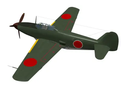 Kawasaki Ki88 3D model
