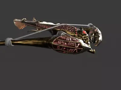 Crossbow 04 Low-poly 3D model