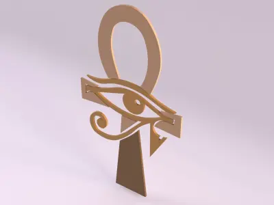 Egyptian Symbols - 016 Low-poly 3D model