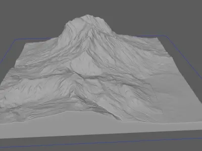 Snow Mountain 3D model