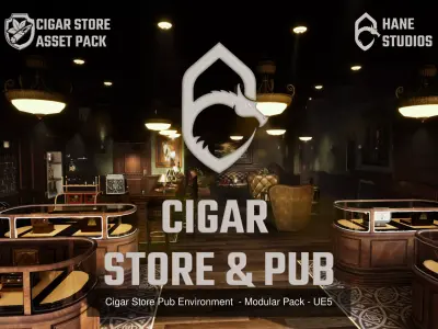 Cigar Store Pub Environment - Asset Pack
