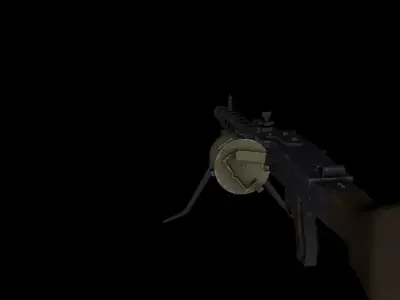 MG42 with firing song  3D model