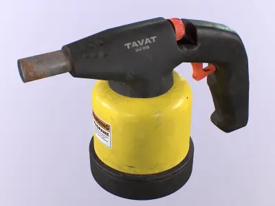Blow torch Low-poly 3D model purchase