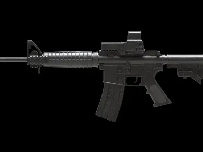 Colt Canada C8A1 Low-poly 3D model