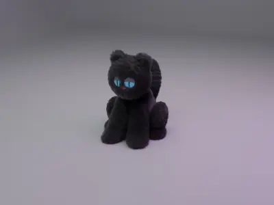 Evil cat Free 3D model