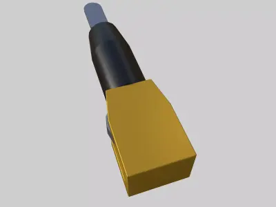 Permanent Cautery Spatula Free low-poly 3D model