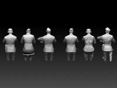 german drivers  soldiers 3D print model