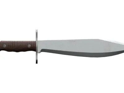 WWI US Model Bolo Knife 1917 Low-poly 3D model