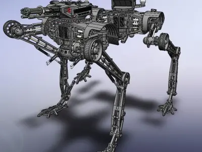 Robots All Terrain AT-ST5 3D model