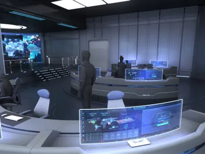 monitoring Center Command Center 3D model