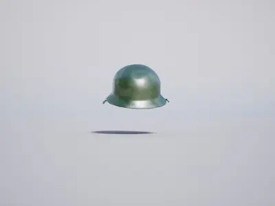 Military Helmet Low-poly 3D model 3