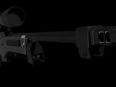 Sniper AWM 3D model
