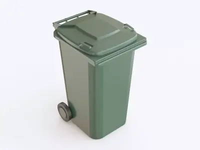 Trash bin plastic 3D model